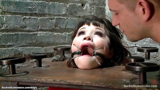 Petite Bound Chinese Pounded From Behind