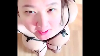 Asian Teen With Big Tits Swallows Sexy Cum