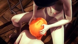 Hentai Futanari – Gwen X Futanari In Classroom Tough Sex – Japanese Asian Manga Anime Game Porn